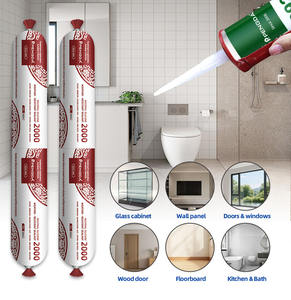 실리콘 실란트 590ml 중립 큐어 실리콘 실란트 화이트 블랙 클리어 건물 창 및 문 CE 인증 실란트 - Product Image 3