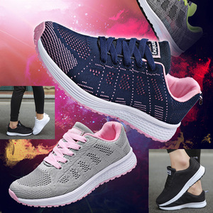 <span class=keywords><strong>Scarpe</strong></span> Casual <span class=keywords><strong>da</strong></span> Passeggio Traspiranti alla Moda, Sneakers <span class=keywords><strong>da</strong></span> Donna in Rete, Calzature Femminili Vulcanizzate Bianche per Palestra - Product Image 5