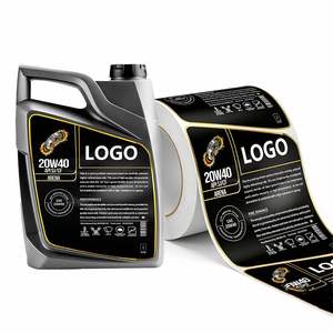 FX Manufacturer Custom Waterproof Motor Oil Plastic <b>Bottle</b> Petrol Label Sticker for Lubricant Oil & Engine Oil <b>Bottle</b> Packaging - Product Image 3