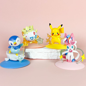 ฟิกเกอร์อนิเมะ pokemones pikachus togepi sylveon 4ชิ้น/เซ็ตโมเดลอนิเมชั่นตุ๊กตาน่ารักของเล่น - Product Image 1
