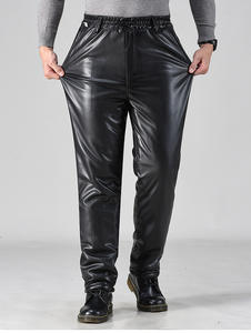 <span class=keywords><strong>Pantaloni</strong></span> Invernali da <span class=keywords><strong>Uomo</strong></span> all'Ingrosso, <span class=keywords><strong>Neri</strong></span> in <span class=keywords><strong>Ecopelle</strong></span>, Antivento, Caldi, Impermeabili, Felpati e Rinforzati per Motociclismo - Product Image 5