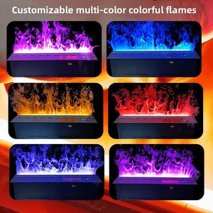 Camino Elettronico 3D <span class=keywords><strong>a</strong></span> Fiamma Reale LED da 1 Metro, Luce Atmosferica Integrata, Riscaldatore Decorativo per Mobile TV, per Interni Domestici - Product Image 5