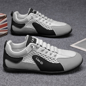 Nouvelles baskets décontractées pour hommes en maille respirante, style printemps 2026, version coréenne, chaussures tendance pour jeunes hommes - Product Image 3