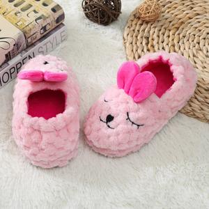 Enfants hiver épais pantoufles enfants coton rembourré chaussures bébé intérieur chaud pantoufles filles mignon dessin animé <span class=keywords><strong>lapin</strong></span> Animal chaussures diapositives - Product Image 2