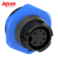 Connecteur hybride étanche en nylon à 6 broches M16 2+4 Alimentation + Signal IP67 pour système d'énergie solaire, éclairage LED, batterie de vélo électrique