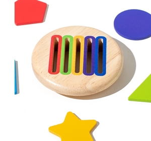 2025 Wooden <strong>Toy</strong> Wholesale Color Cognitive Game Easy to <strong>Store</strong> <strong>Sensory</strong> Fine Motor Skills <strong>Toy</strong> Fun Early Education Baby