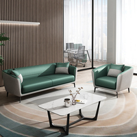 Canapés de réception abordables pour bureaux, mobilier de loisirs, design exécutif populaire en cuir