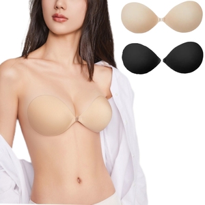 Adesivo in Silicone invisibile appiccicoso senza spalline Push up coppa di nozze reggiseno riutilizzabile coprente capezzolo bastone sul reggiseno per vestito senza schienale - Product Image 2