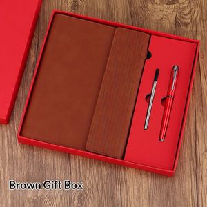 สมุดโน้ตหนัง PU หรูหรา พร้อมลายนูน สำหรับโปรโมทองค์กร  พร้อมปากกาสไตลัส  กล่องของขวัญ USB  ออกแบบทันสมัย  ของขวัญพรีเมียม - Product Image 3