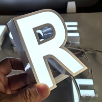 Prix d'usine en gros, lettres lumineuses 3D LED sur mesure, enseigne à lettres lumineuses étanche IP65 pour les entreprises automobiles et les parcs