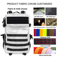 Sac tactique de fitness sur mesure 25L 35L 45L Sac à dos de sport pour la personnalisation de marque