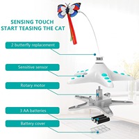 Jouet pour chat en plastique de luxe, mignon, en forme d'étoile de mer et de papillon, intelligent, résistant aux morsures, avec détection de mouvement, interactif, pour le jeu et le divertissement