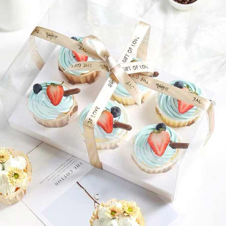 18 Scatole Per Cupcake Con Finestra - Con Corda E Adesivi | Per Torte, Muffin, Biscotti | Regalo Ideale - Foto 10