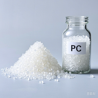 LISU transparan/UL94-V0/stres retak tahan suhu rendah/kemampuan proses yang baik dimodifikasi PC plastik granule injeksi