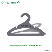 Cintre en carton écologique certifié recyclable pour vêtements d'enfants, rangement de placard, taille personnalisée, logo OEM, vente en gros, direct usine