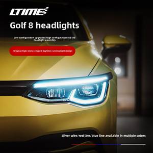 Para Golf 8 Conjunto de faros Luz Era <span class=keywords><strong>Aoshi</strong></span> Faro Modificación de golf Plug and Play LED Faro láser - Product Image 6