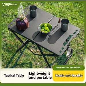 Youshanran açık taktik taşınabilir katlanır masa hızlı açık hafif alüminyum çelik çok fonksiyonlu çoklu kullanımlar - Product Image 5