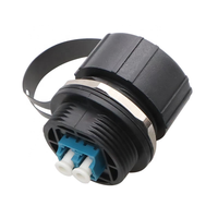 Adaptador/Acoplador de Panel IP67 ODVA LC SC MTP/MPO 8/12/24 con Tapa Antipolvo