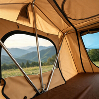 Tente de toit de voiture en tissu Oxford souple pour l'extérieur, ouverture rapide, protection UV, imperméable, pour camping et aventures en 4x4 SUV