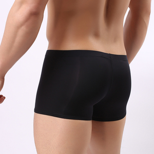 Boxer Brief da <span class=keywords><strong>Uomo</strong></span> in Nylon di Ottima Qualità con Logo Personalizzato, Intimo Sexy in Seta di Ghiaccio con Logo Privato - Product Image 2