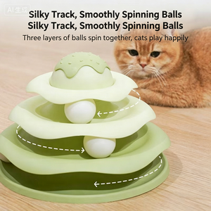 Cute Green Plastic <b>Cat</b> Puzzle Toy With Balls For Easter Boredom Buster Interactive Play For Indoor <b>Cats</b> - Product Image 3