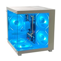 Boîtier d'ordinateur de jeu Micro ATX Pcooling noir, boîtier PC, boîtier de bureau, accessoires informatiques, boîtiers et tours moyennes pour ordinateur