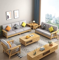 2026 Höhenverstellbares Günstiges Apartment-Sofa-Set aus Massivholz Optionale Größe und Farbe für Wohnzimmer und Apartment-Nutzung