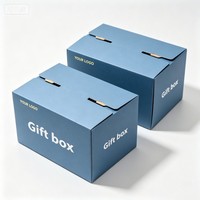 Boîte d'expédition personnalisée en gros pour chaussures, boîte d'expédition de vêtements en carton ondulé de haute qualité, boîte d'expédition avec bande déchirable à l'encre de soja