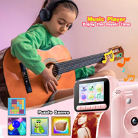 Cámara Instantánea para Niños, Cámara Infantil de 2.4 Pulgadas para Niños de 6 a 12 Años, Cámara Digital HD 1080P con 3 Rollos de Papel para Impresora