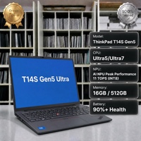 Lenovo ThinkPad T14s Gen5 Usato, Laptop 14 Pollici, Intel Core Ultra5 135U Ultra 7 155U, 16GB 32GB LPDDR5, ThinkPad T14s Gen5 Gen4