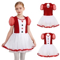Jupes de danse pour filles de 6 à 16 ans, robes de costume de reine des cœurs pour la danse de salon, vêtements de danse en gros, tenues de scène, cosplay, fêtes