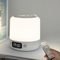 Lampe de chevet LED ABS avec capteur tactile, lumière chaude douce à intensité variable, rechargeable par USB, lampe de table pour chambre à coucher, 6000 mAh