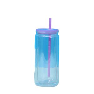 Nouveau modèle de commerce extérieur : Bocal Mason double paroi 20OZ avec couvercle coloré et bouchon inférieur, résistant aux hautes températures, design moderne - Product Image 5