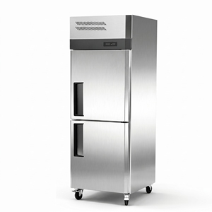 Congélateur vertical commercial 201 304 pour cuisine, réfrigérateur-congélateur pour supermarché, porte en acier inoxydable, prix usine - Product Image 2