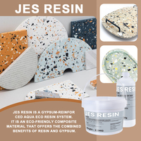 Kit de Plâtre Résine TIMESRUI JES Haute Résistance, Kit de Gypse Résine Aqua, Fini Lisse et Brillant pour la Décoration Architecturale et le Bricolage