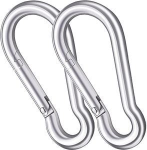 Vente en gros directe usine : Mousquetons de sécurité en acier inoxydable 304 316 avec ressorts pour l'escalade - Product Image 4