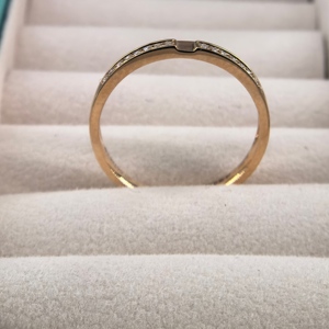 Anéis de Casal Personalizados em Platina 950, Anéis de Noivado e Casamento em Ouro 9k 14k 18k 22k com Diamantes Naturais e Moissanite para Homens e Mulheres - Product Image 2