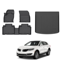 Tapis de sol en TPE toutes saisons, accessoires de coffre étanches, OEM/ODM, tapis de voiture faciles à nettoyer pour Lincoln MKX 2016-2018