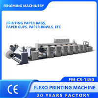 Prensa Flexográfica Multifuncional de 6 Colores para Papel con Máquina de Impresión de Bolsas de Papel