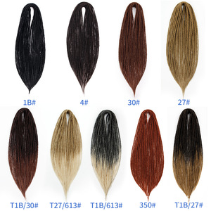 Dreadlocks synthétiques double extrémité de 24 pouces (0,6 cm) pour coiffures Rock&Roll, <span class=keywords><strong>Reggae</strong></span>, Hiphop, Goddess Locs, teintes, résistantes à la chaleur, fabriquées à la machine - Product Image 3