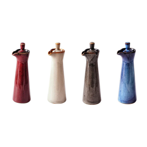 Vente en gros d'ustensiles de cuisine en céramique OEM Terrace Céramique Oil & Vinegar Cruet 4oz Distributeur d'huile en céramique - Product Image 1