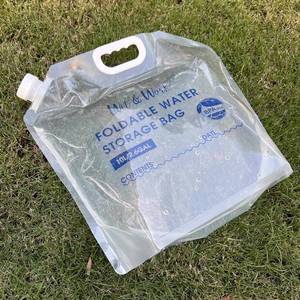 Pochette à bec verseur transparente de qualité alimentaire, imprimée sur mesure, 5L 10L, avec poignée, pour eau minérale, en PE recyclable - Product Image 2