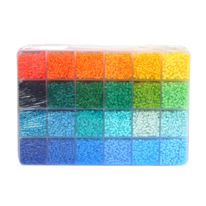Kaufen Sie 48 Farben Perlen 2 Boxen Set Mini 2.6MM Artkal Perler Perlen Kinder Gitter Verpackung - Product Image 3