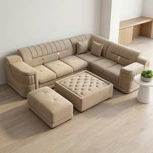 Modern Genuine Leather Recliner Sectional Set – Tufted L-Shape Home <b>Seating</b> With Power Reclining, USB Char NA Recliner - Product Image 6