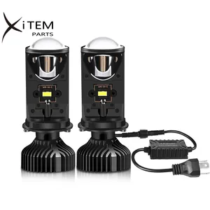 H4 LED Mini Projector Lens 16000LM Automobile Lamp H4 LED Car Headlight Conversion Kit Hi/Lo Beam