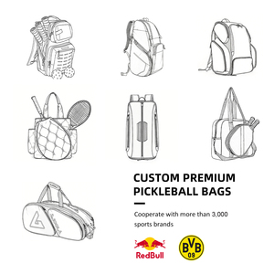 Borsa per Racchetta <span class=keywords><strong>da</strong></span> Pickleball LAMGOYI OEM Personalizzabile con Logo, Grande Capacità Multi-Sport in Oxford/Nylon/Poliestere Nero/Bianco/Rosa - Product Image 5