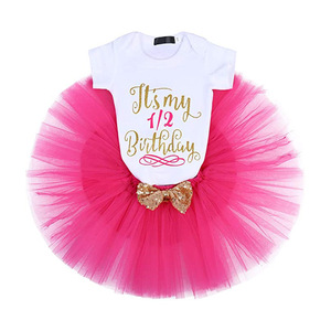 2020 Año nuevo regalo infantil vestido de 1 año bebé chica vestido de princesa vestido de niña bebé <span class=keywords><strong>Tutu</strong></span> - Product Image 1