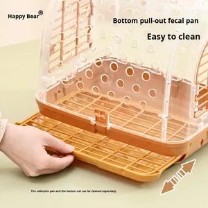 <span class=keywords><strong>Cage</strong></span> de transport portable en plastique pour perroquet, cacaocoridal, perruche peau de tigre, perruche pivoine, à porter en bandoulière ou à l'épaule - Product Image 3