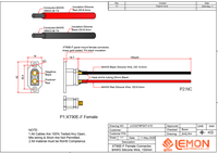 Kabel Konektor XT90E-Female Plug, Konektor Baterai XT90 Panel Mount Female, Kabel Silikon Pigtail untuk Catu Daya RC FPV