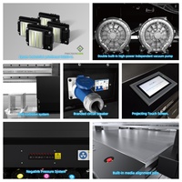 Impresora de inyección de tinta plana industrial foto Uv formato grande Ricoh Head Gen5/6 250cm * 130cm sistema de visión opcional para vidrio acrílico